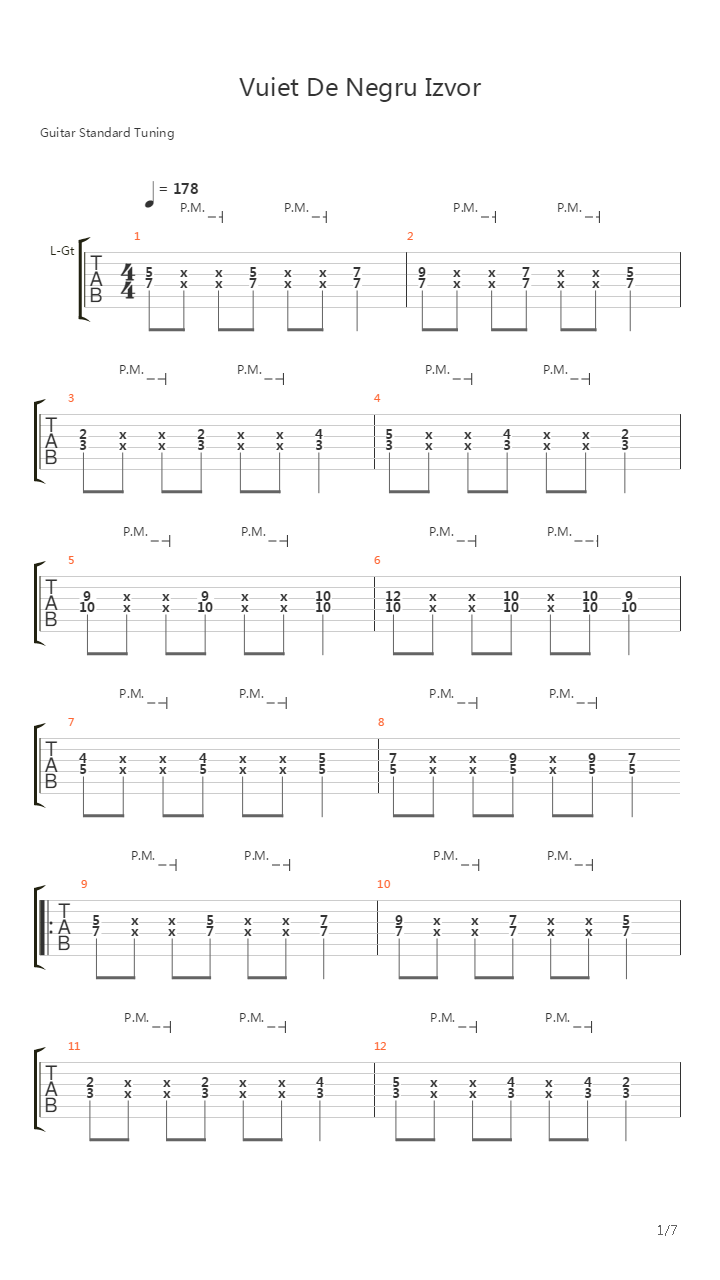 Vuiet De Negru Izvor吉他谱