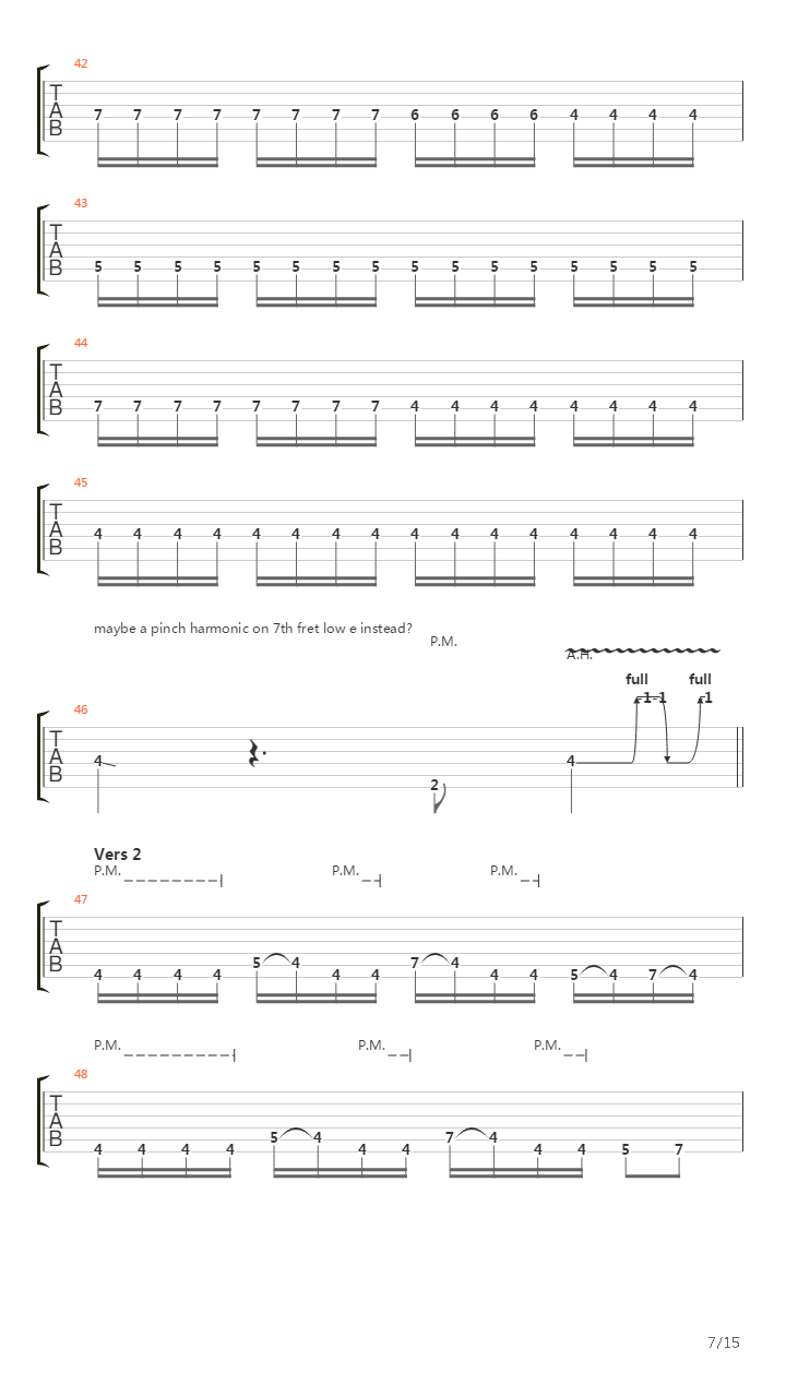 Waking The Demon吉他谱