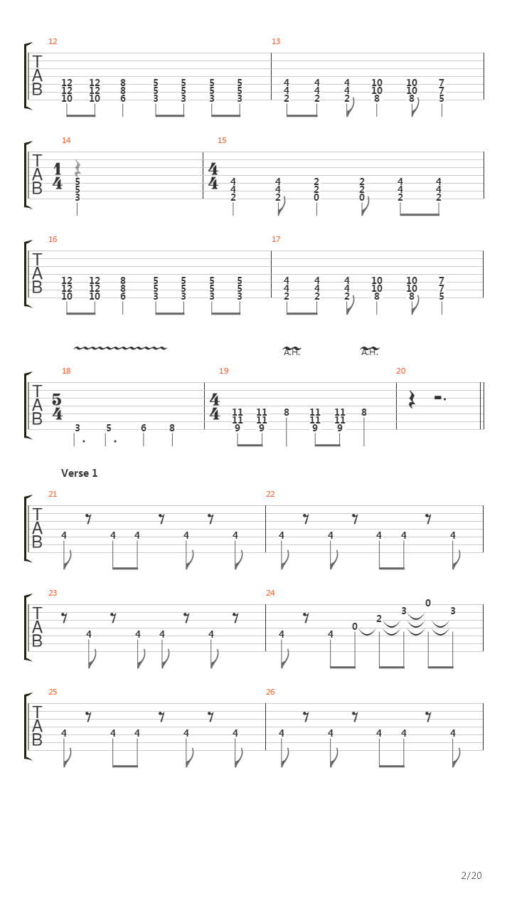 Abyss吉他谱