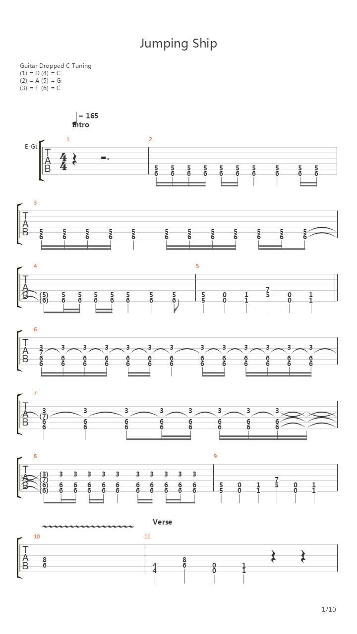 Jumping Ship吉他谱