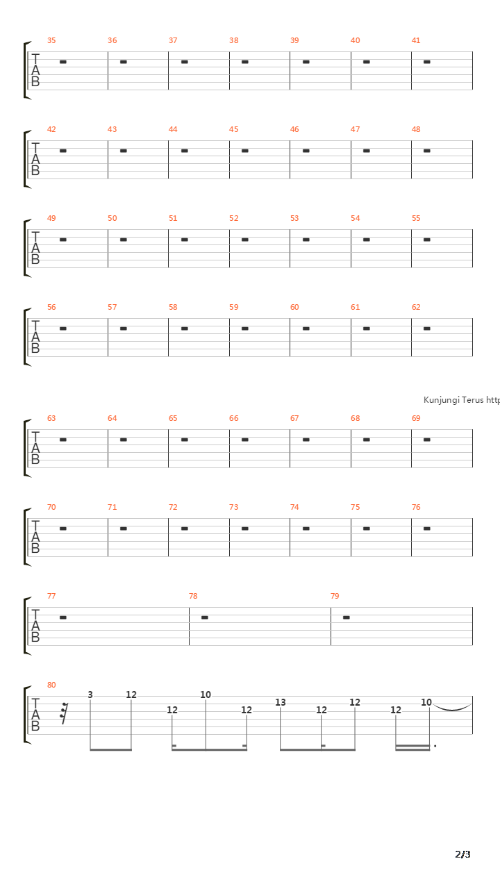 9 Tahun吉他谱