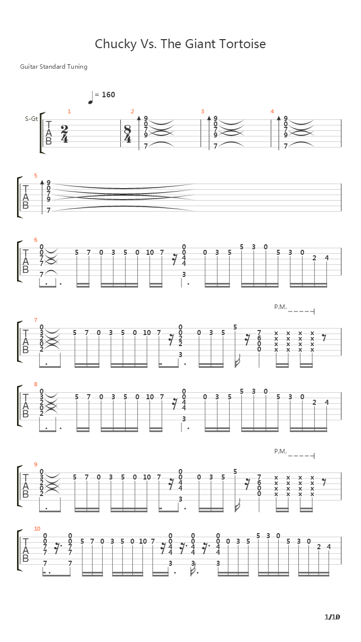 Chucky Vs The Giant Tortoise吉他谱