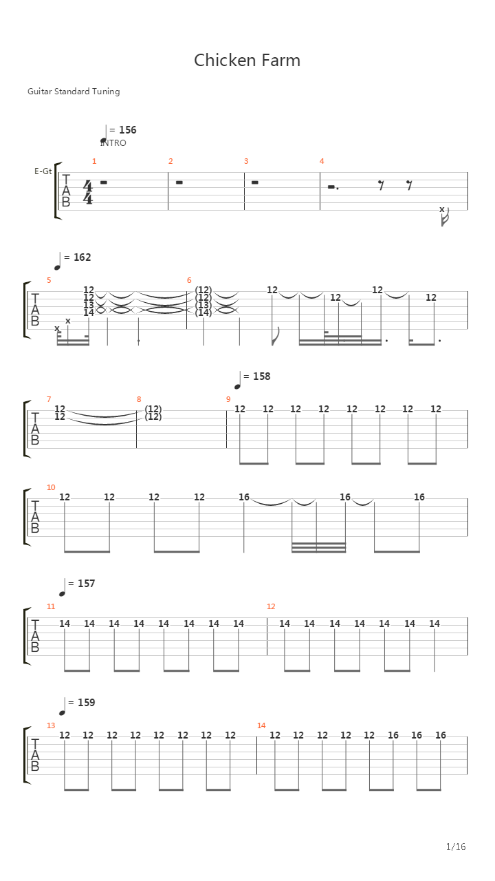 Chicken Farm吉他谱