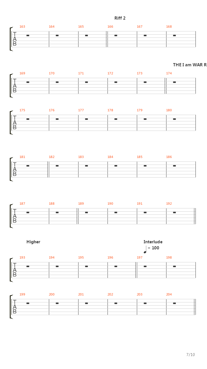 Higher吉他谱