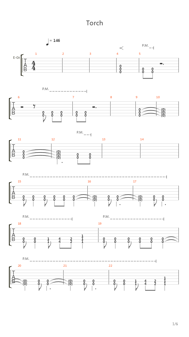 Torch吉他谱