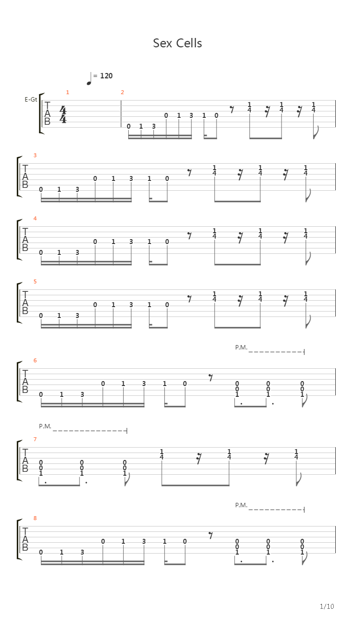 No吉他谱