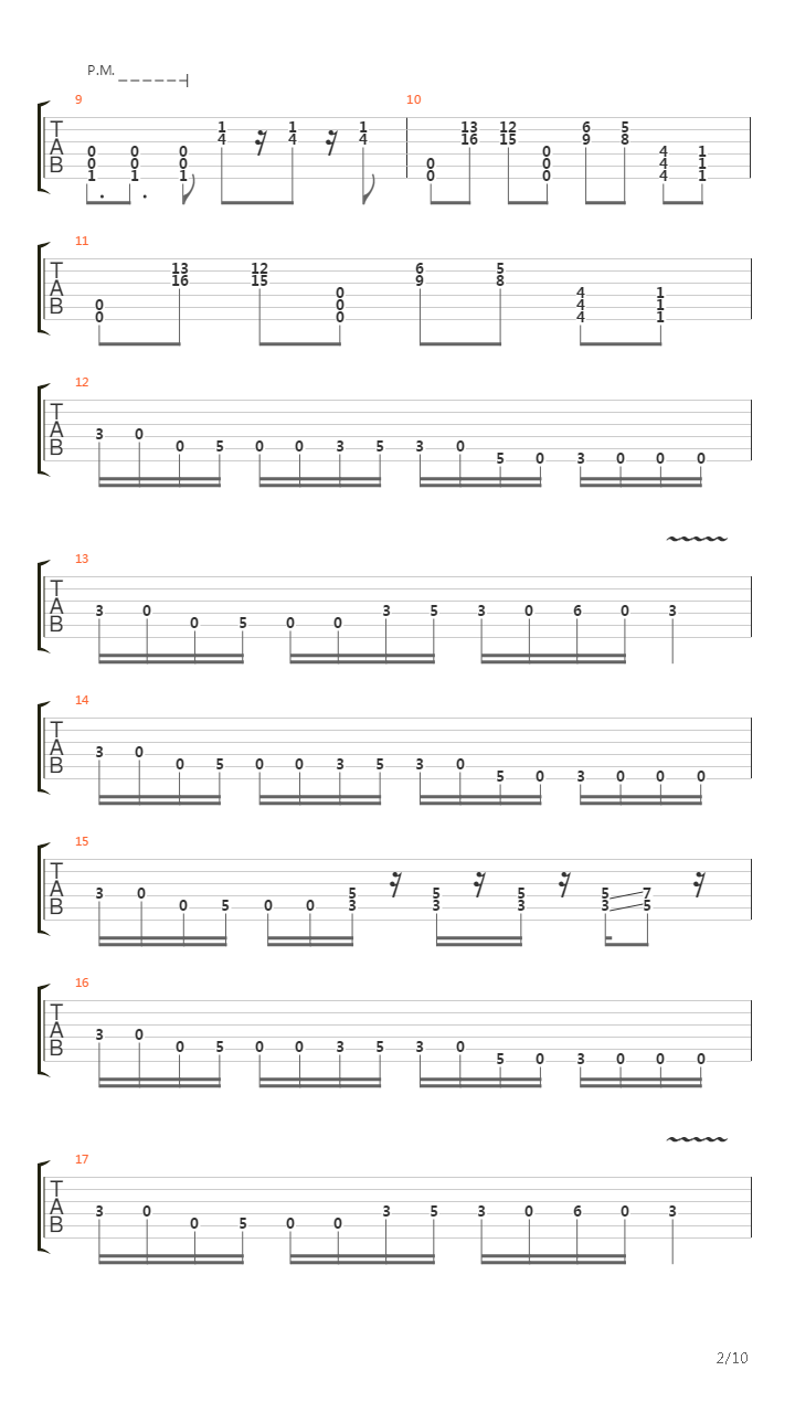 No吉他谱