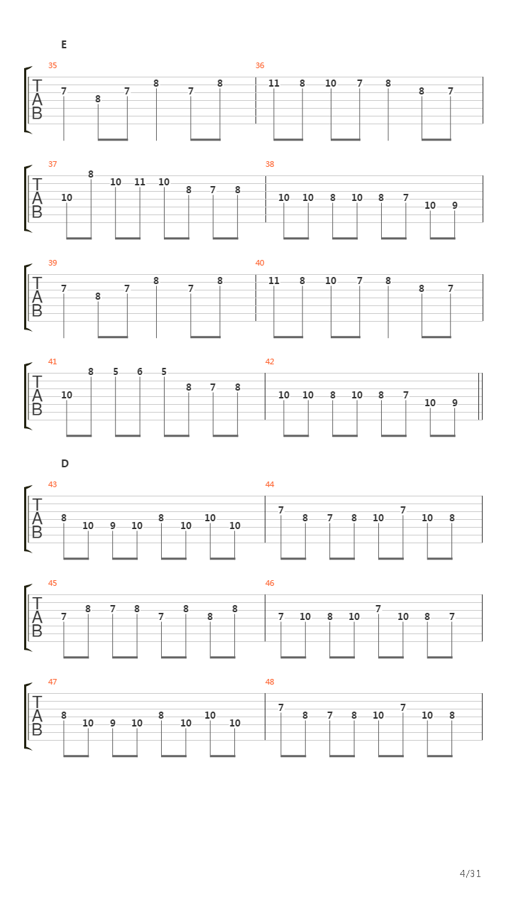 Gula吉他谱