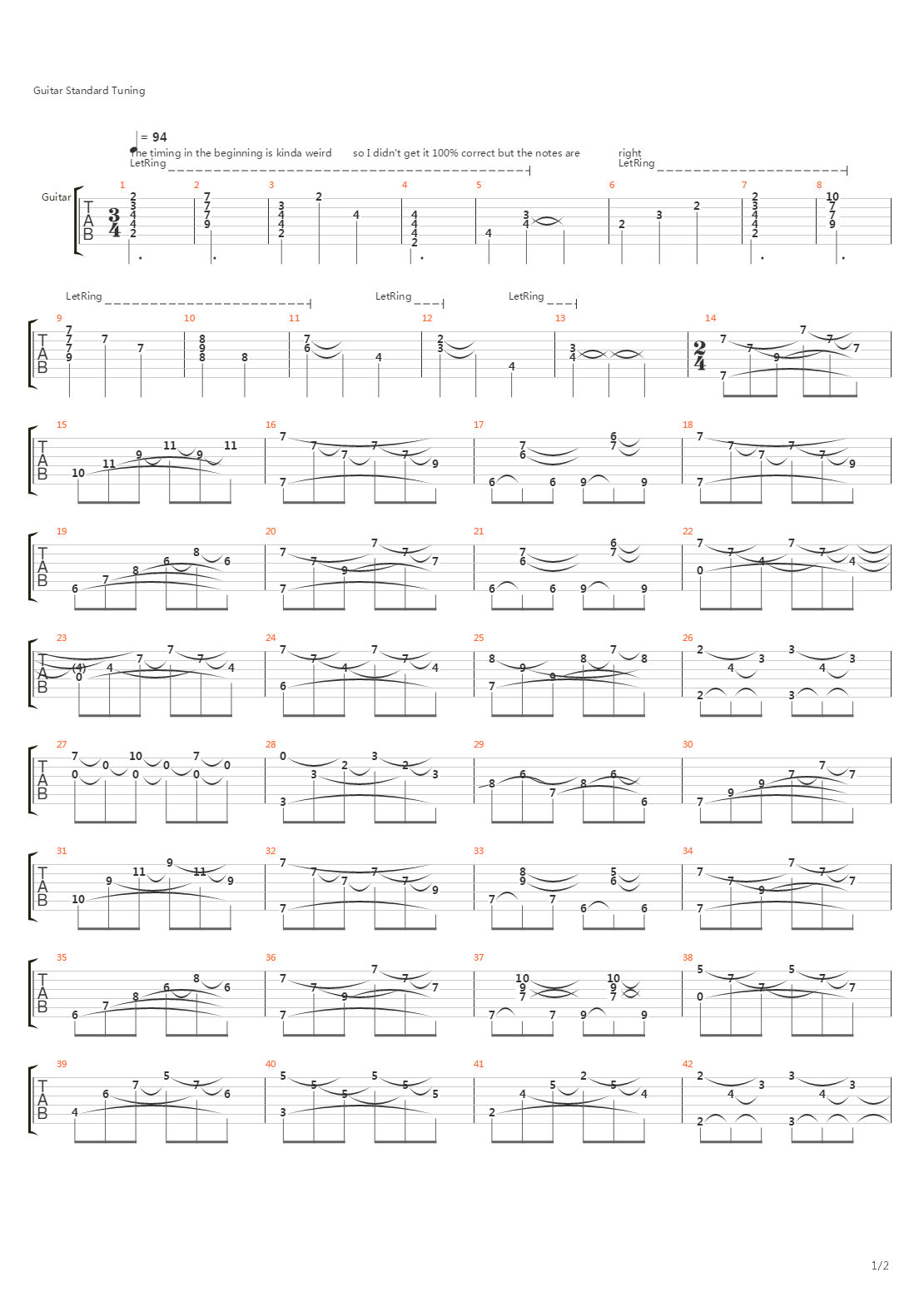 Epilogue吉他谱