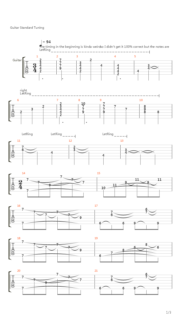 Epilogue吉他谱