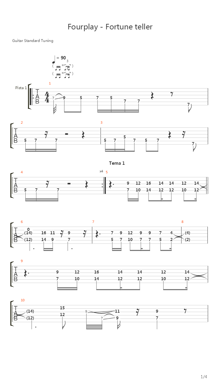 Fortune Teller吉他谱