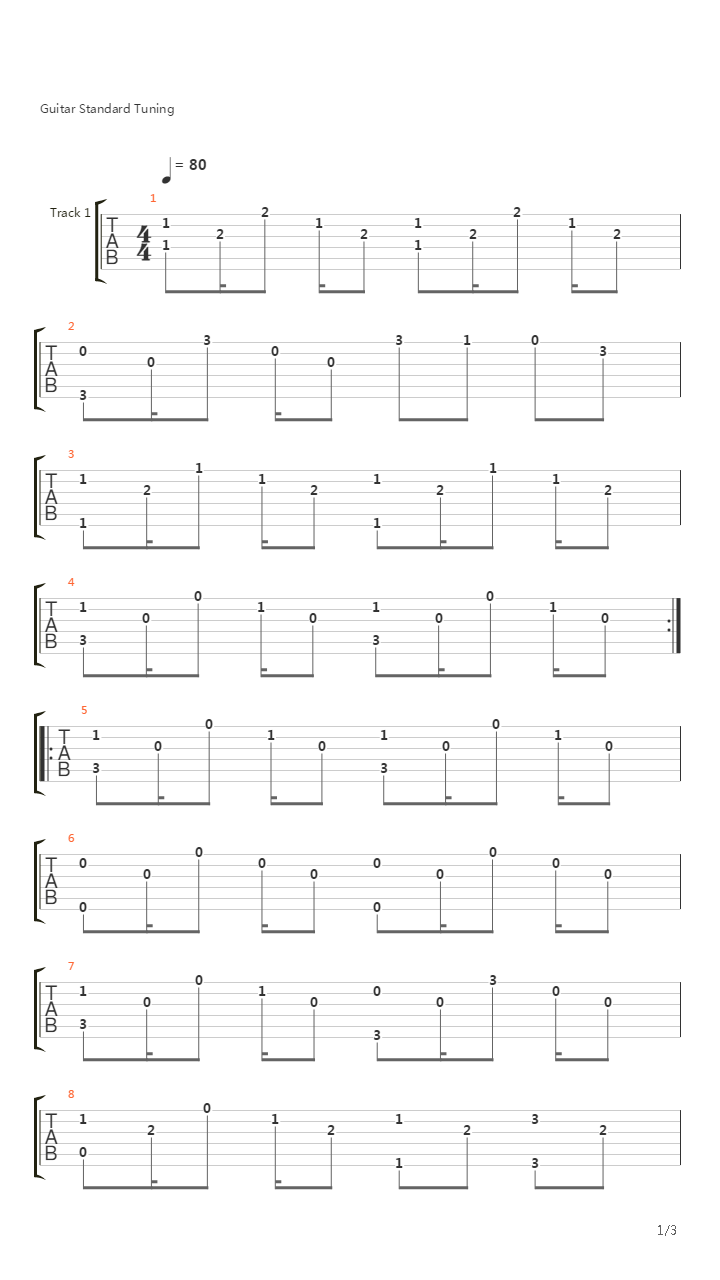 Canzone Di Notte N2吉他谱