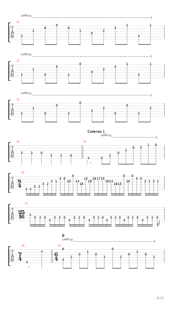 Liebestraum 3吉他谱