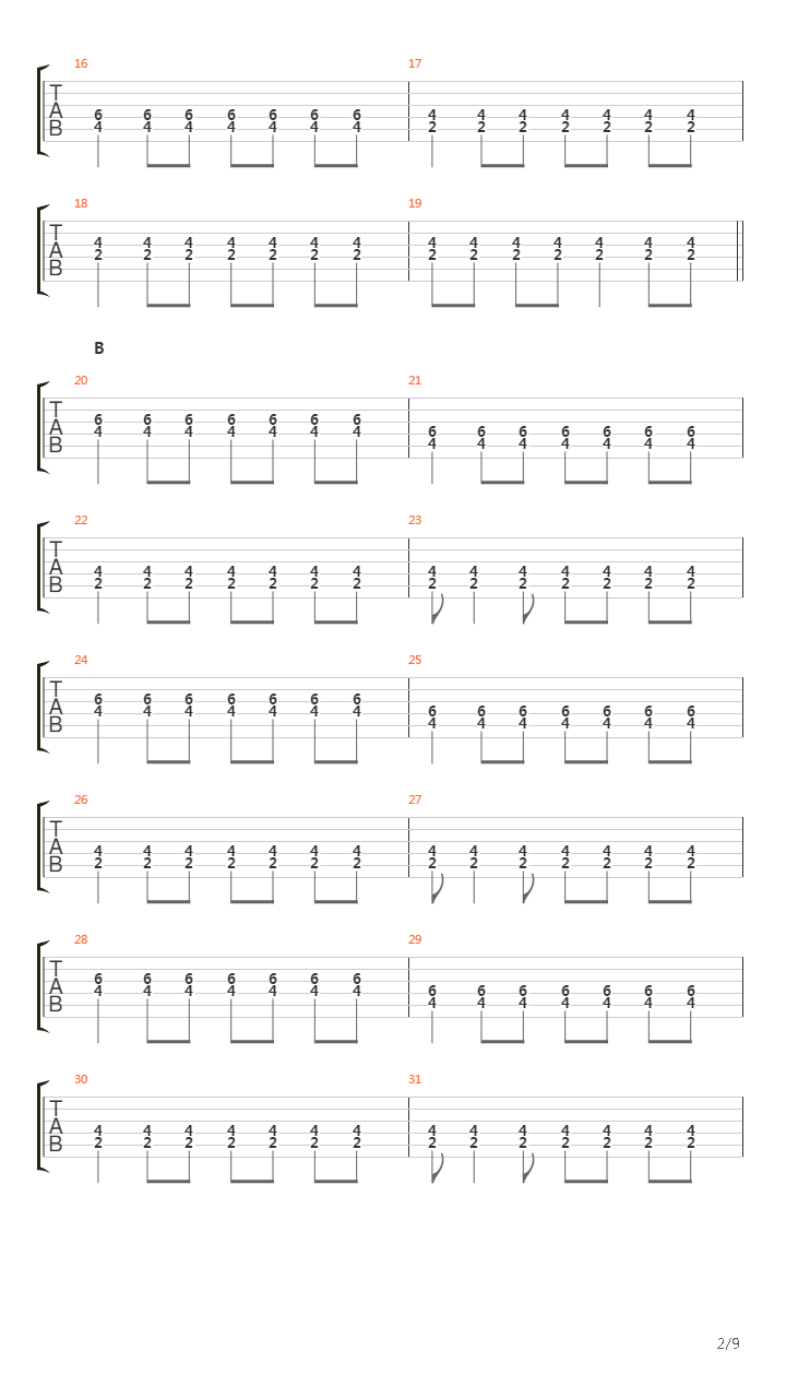 Automatic吉他谱