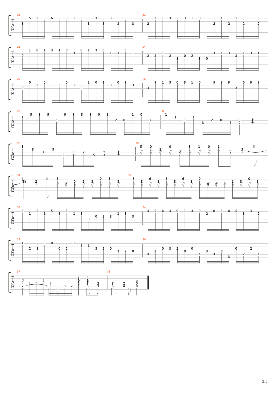 Allegro Hwv 475吉他谱