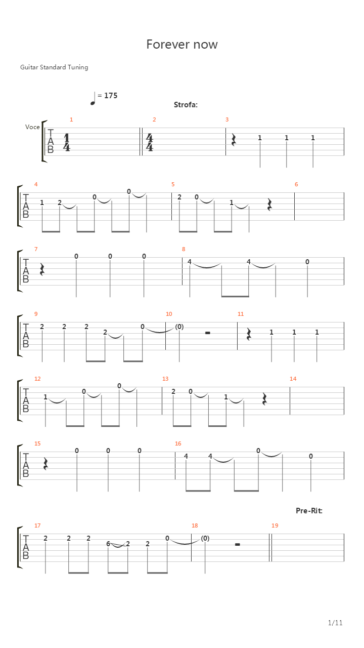 Forever Now吉他谱