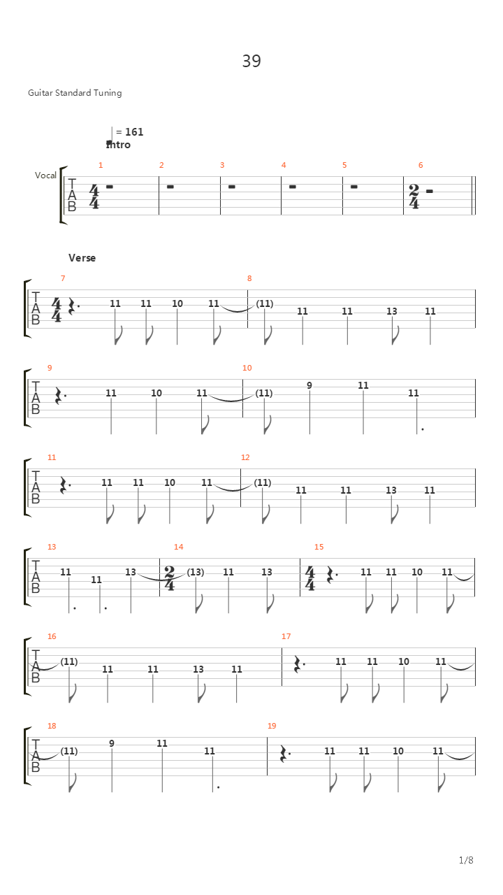 39 Ver 2吉他谱