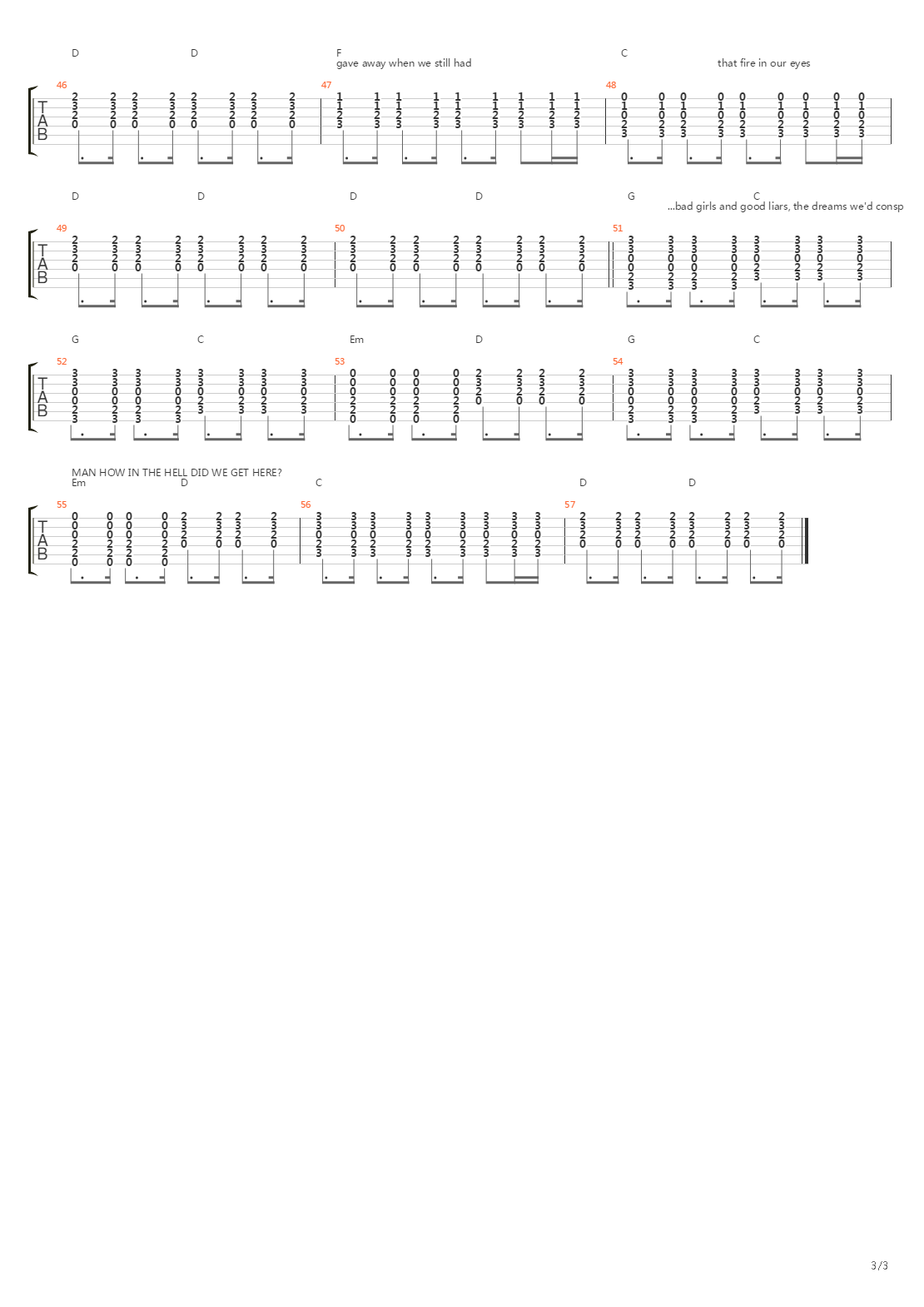 Old School吉他谱