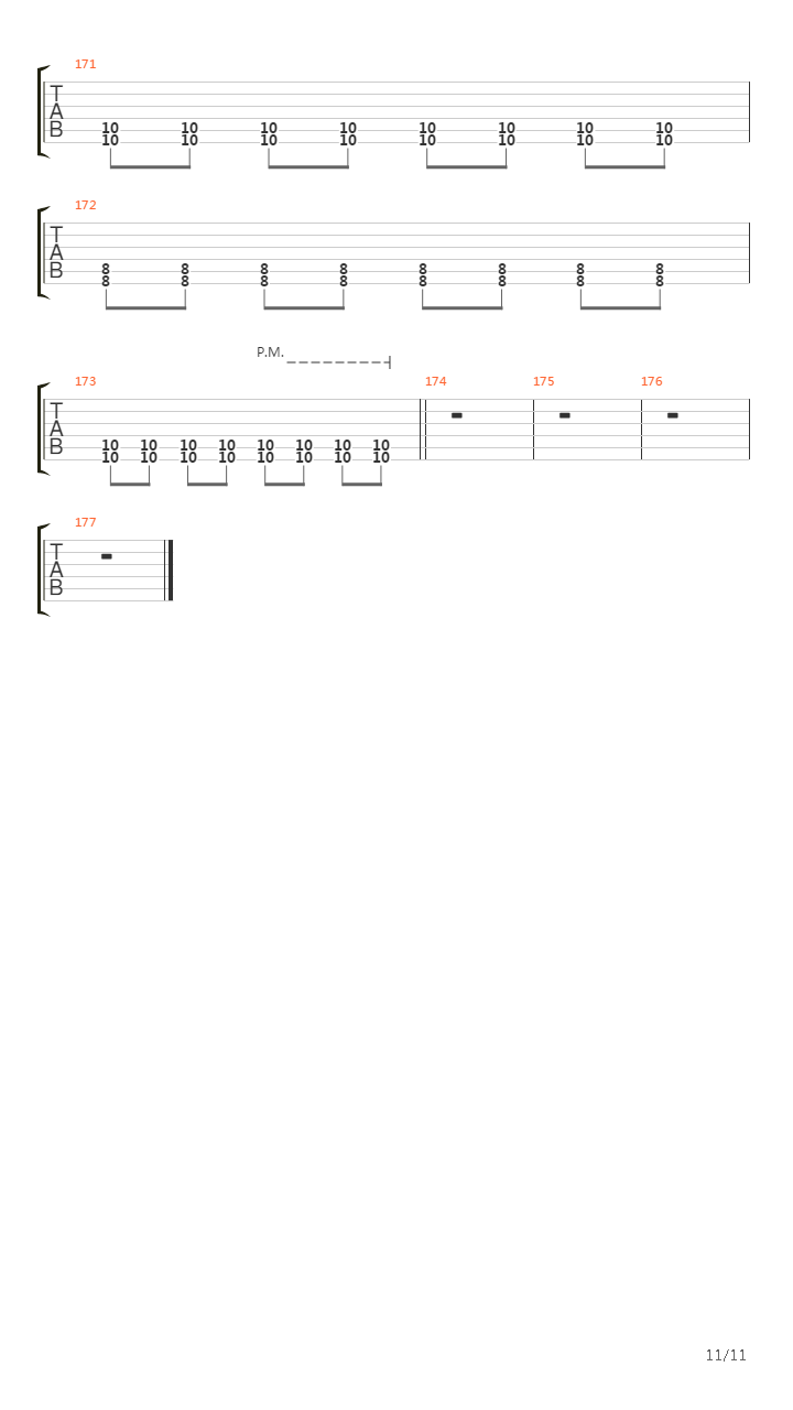 Shells Of Fury吉他谱