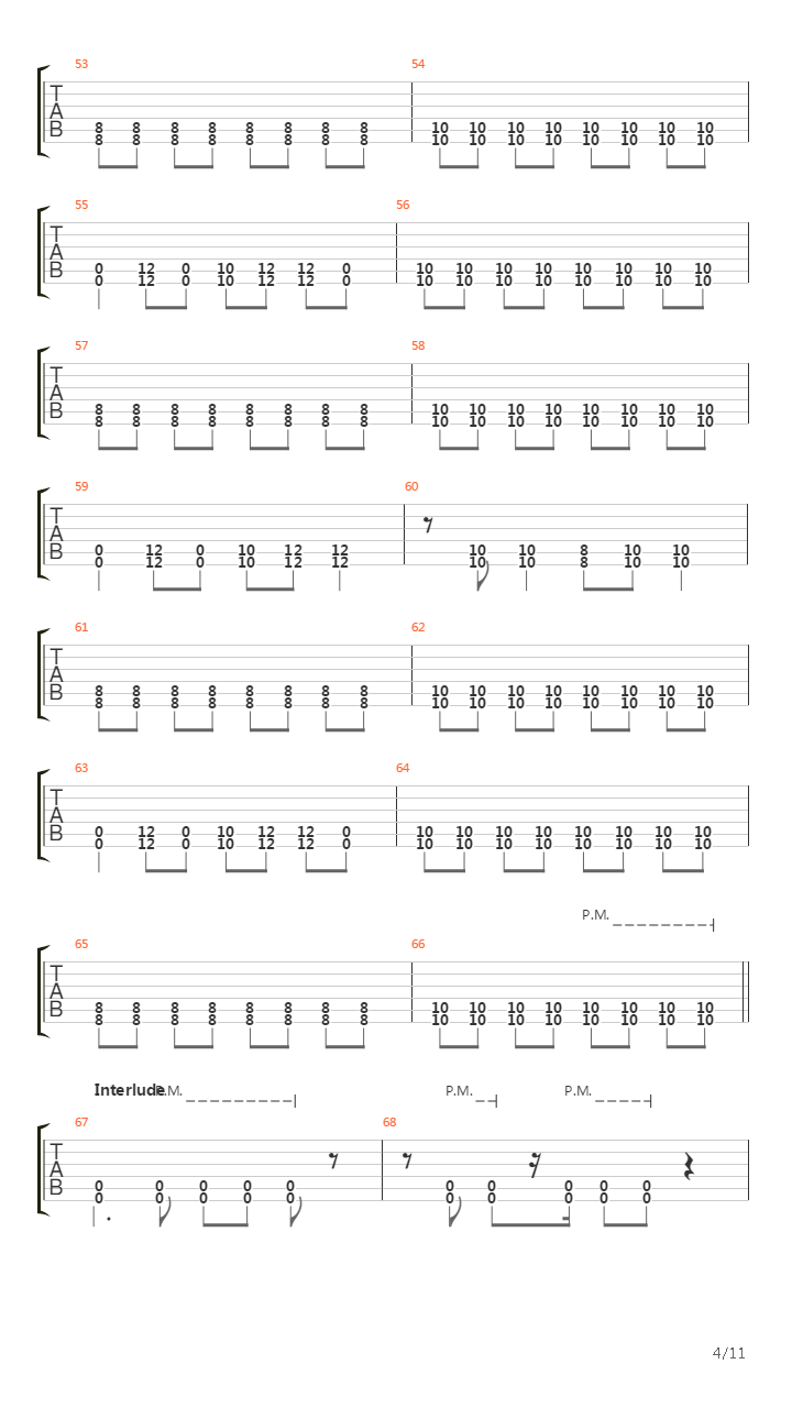 Shells Of Fury吉他谱