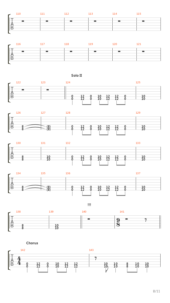 Shells Of Fury吉他谱