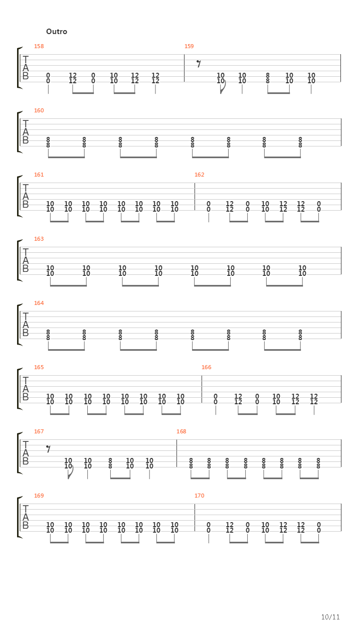 Shells Of Fury吉他谱