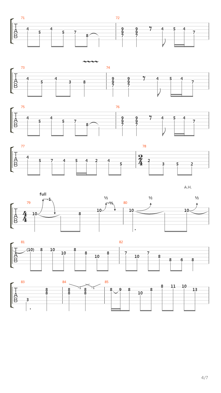 The Assassin吉他谱