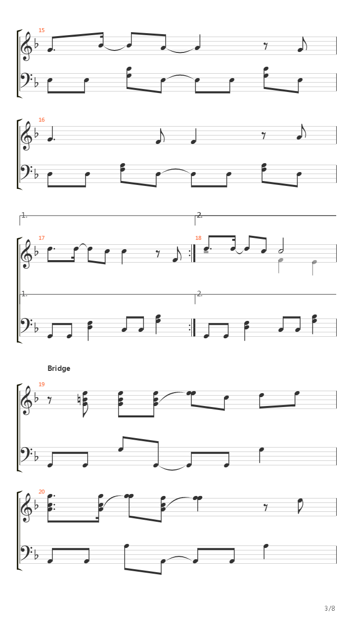 Carnation Piano Solo吉他谱