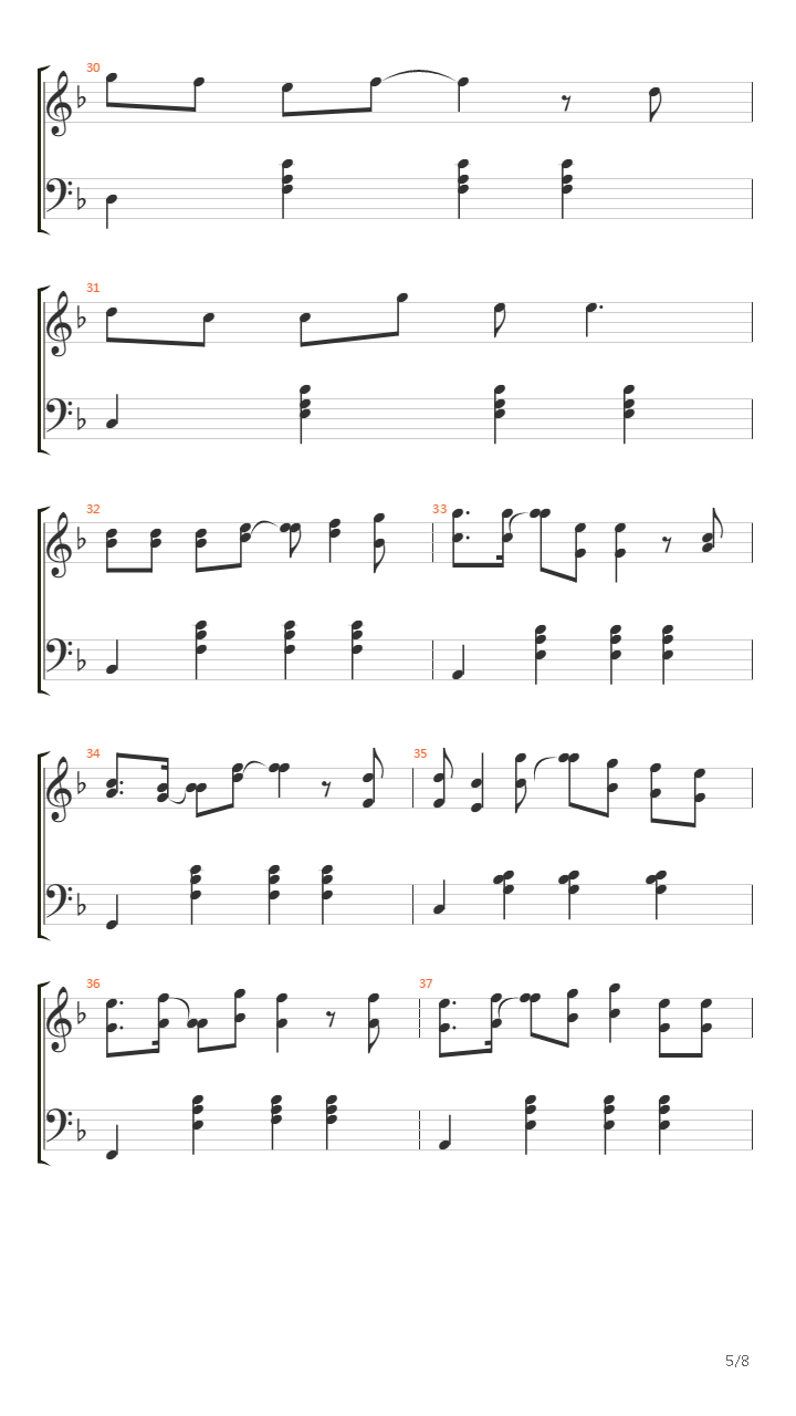 Carnation Piano Solo吉他谱