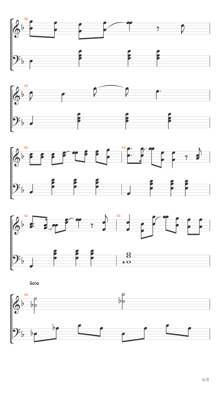 Carnation Piano Solo吉他谱