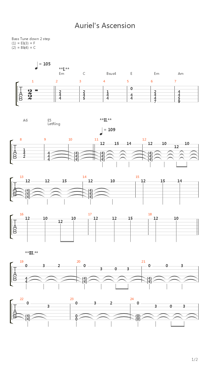 Auriels Ascension吉他谱
