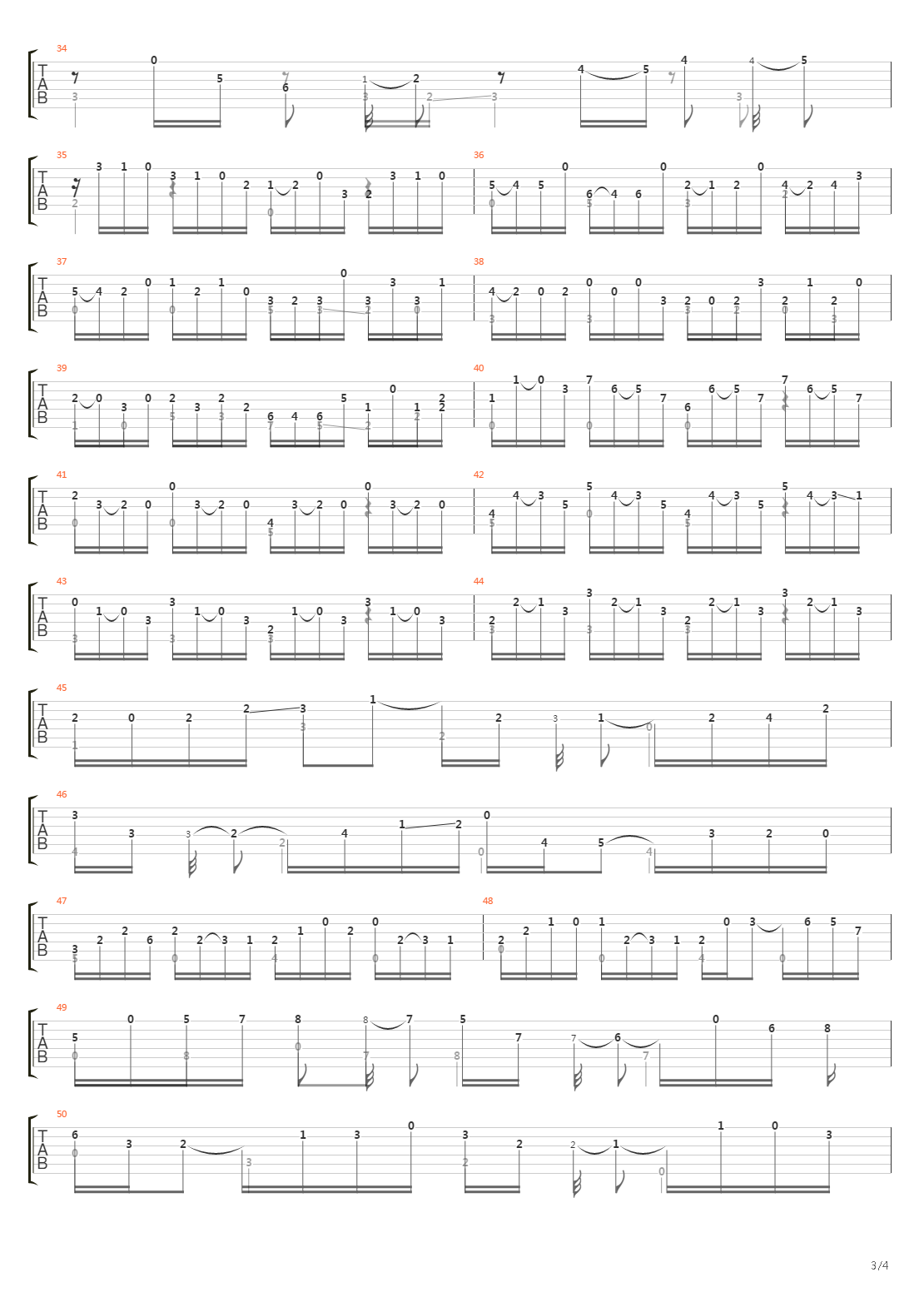 Bwv 997 - Prelude吉他谱