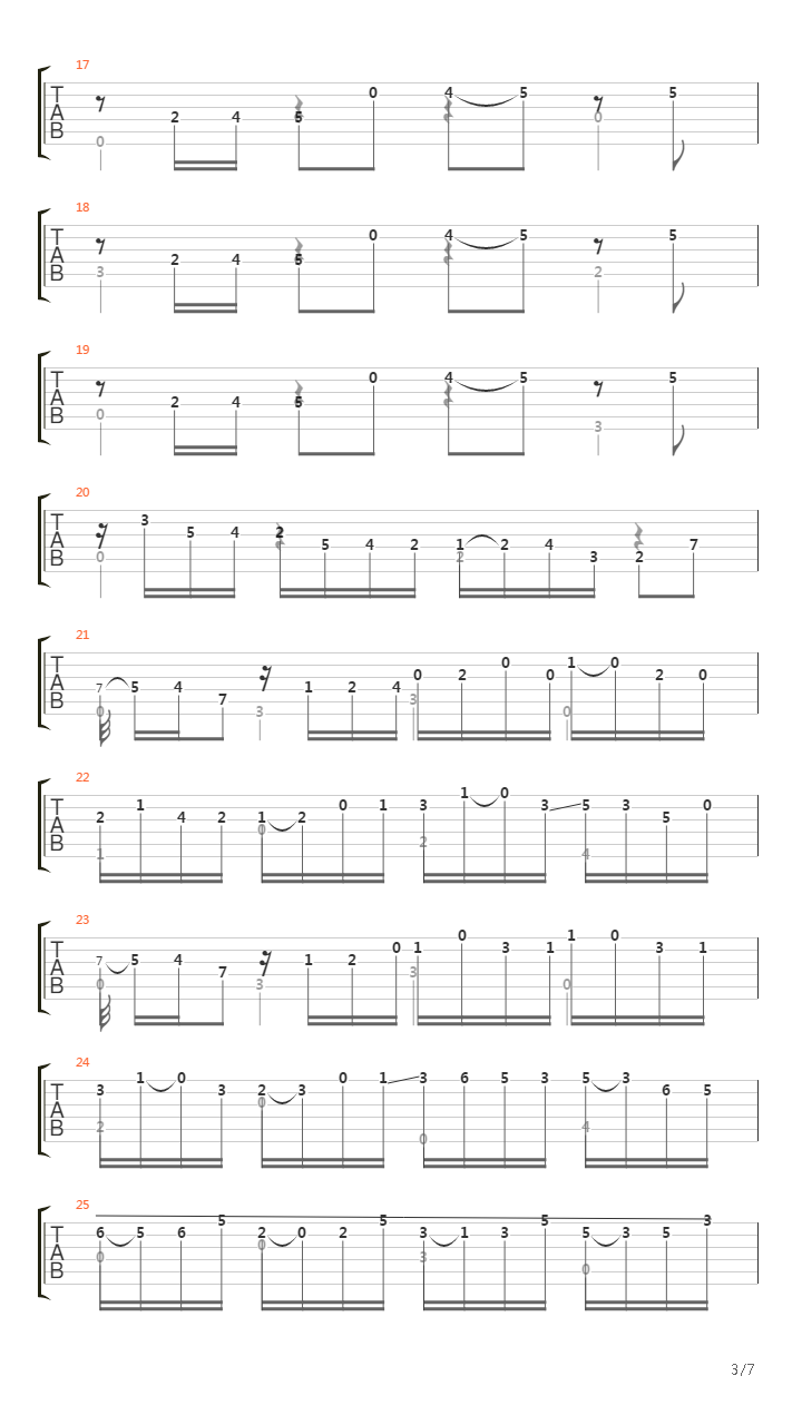 Bwv 997 - Prelude吉他谱