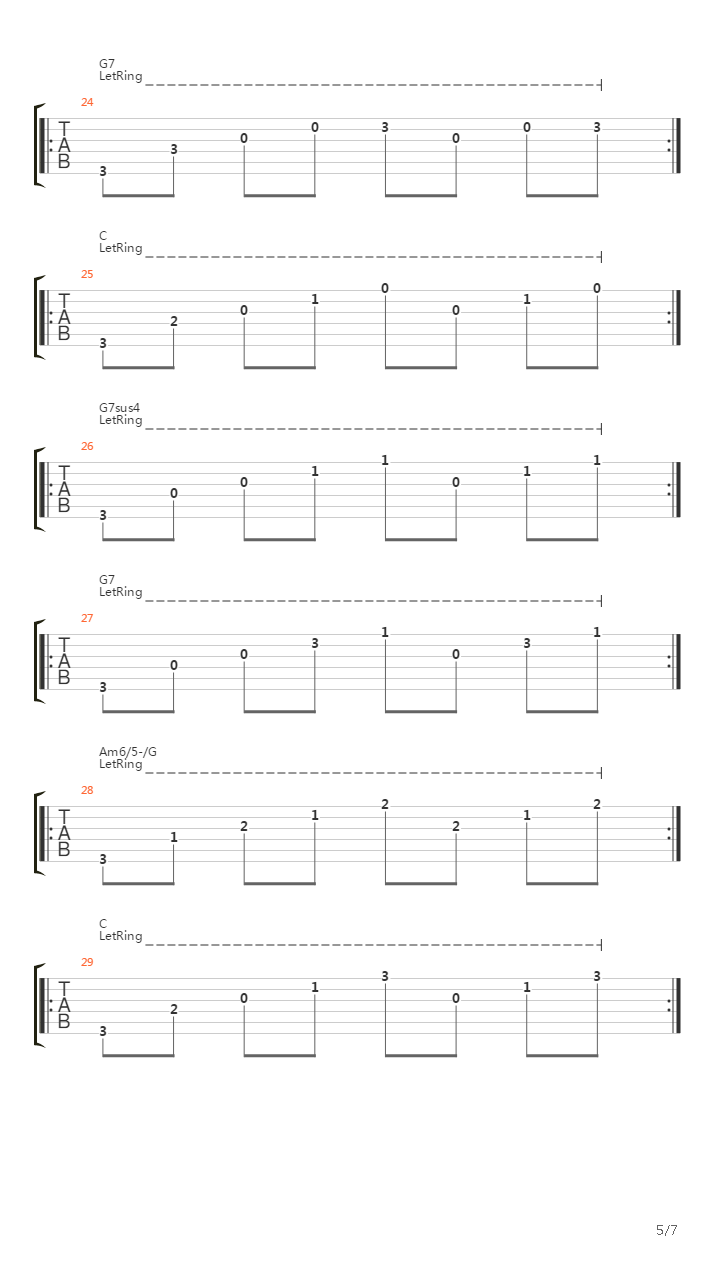 Prelude In C Major吉他谱