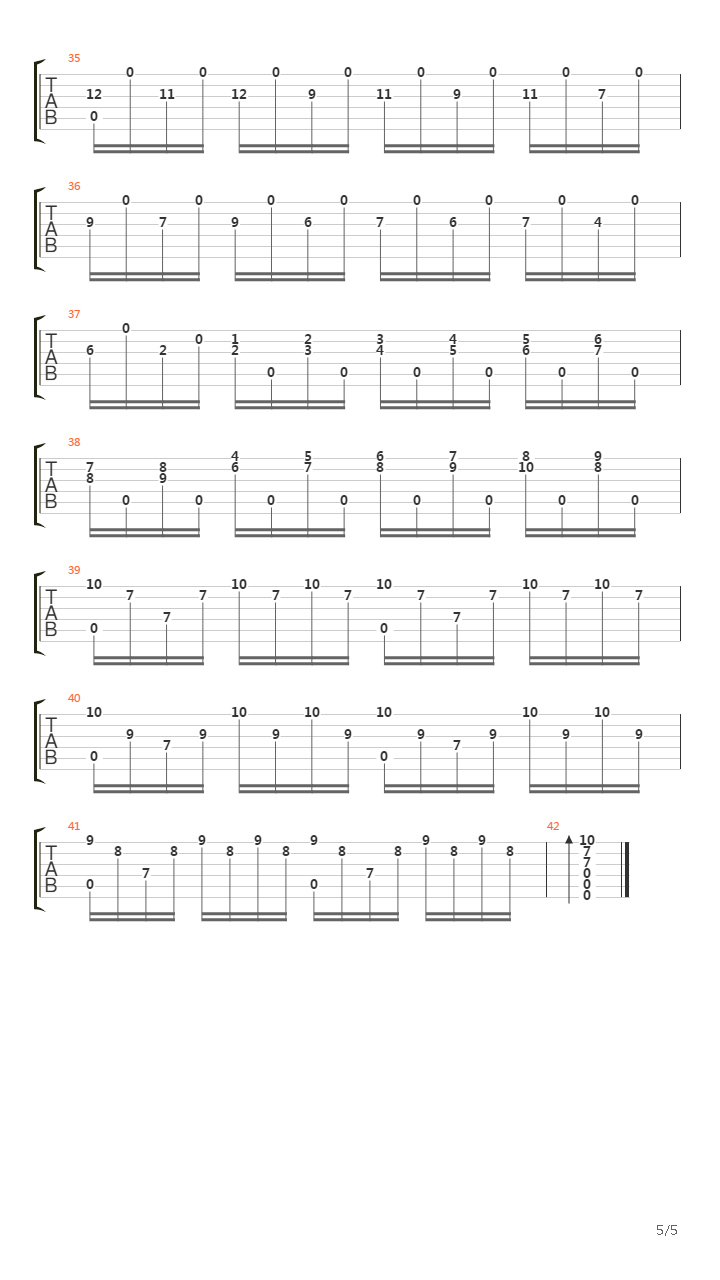 Preludio No 1 Bwv 1007吉他谱