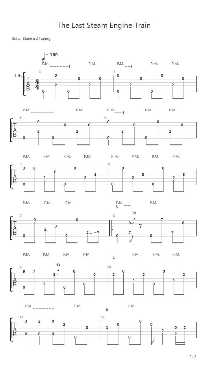 The Last Steam Engine Train吉他谱