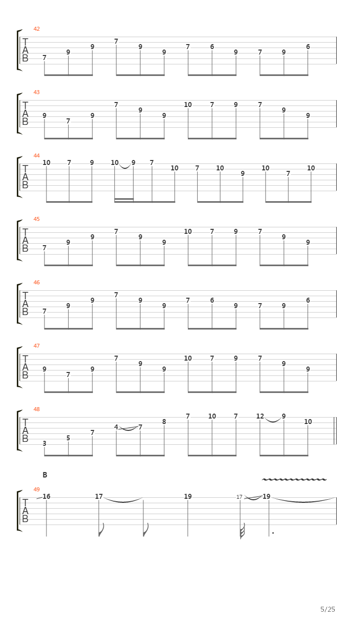 Glasgow Kiss吉他谱