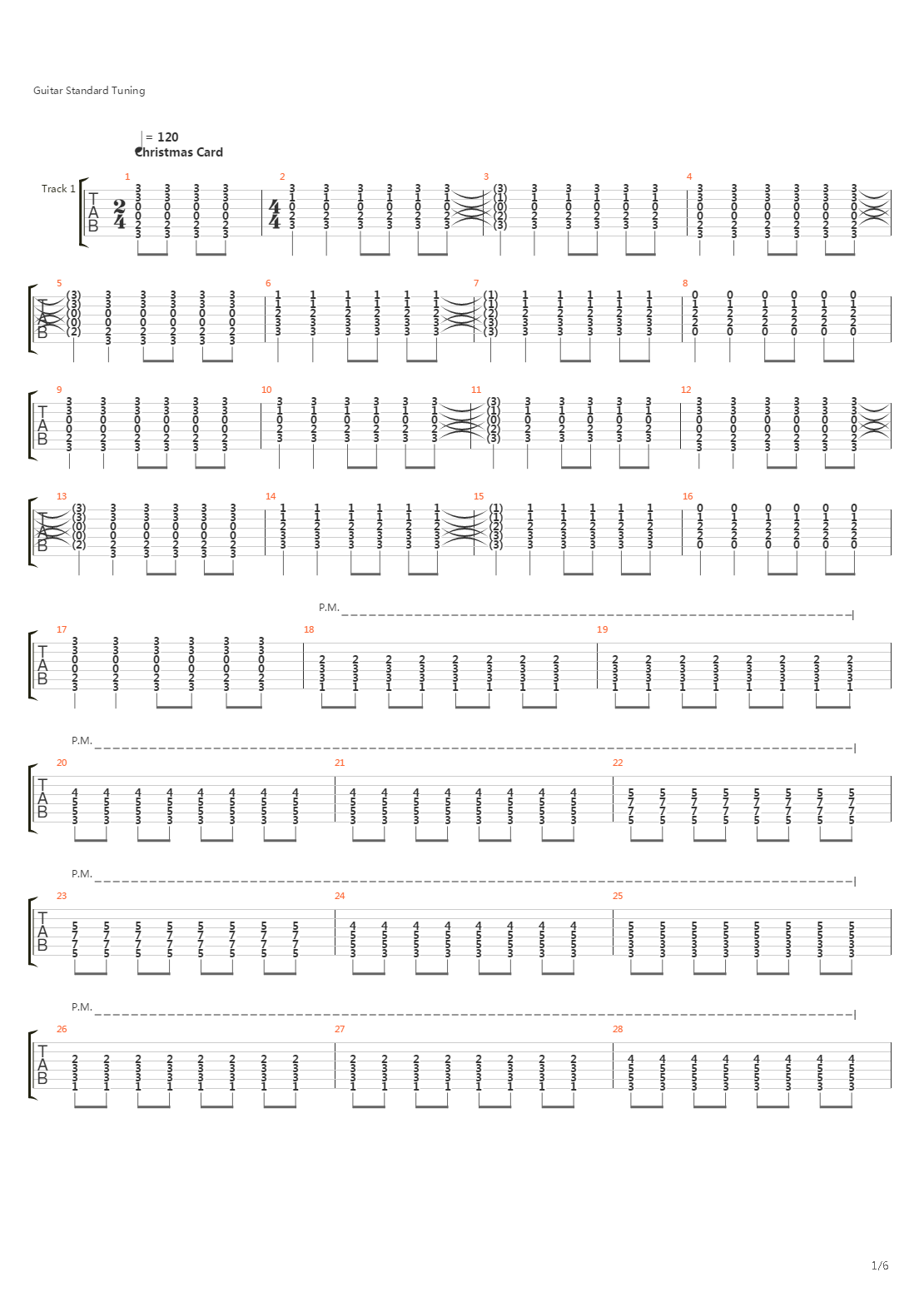 Christmas Card吉他谱
