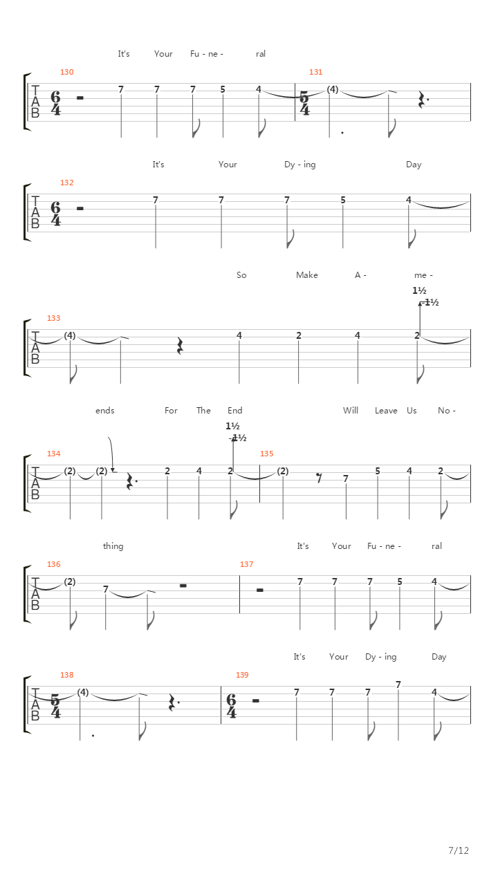 Aeons吉他谱