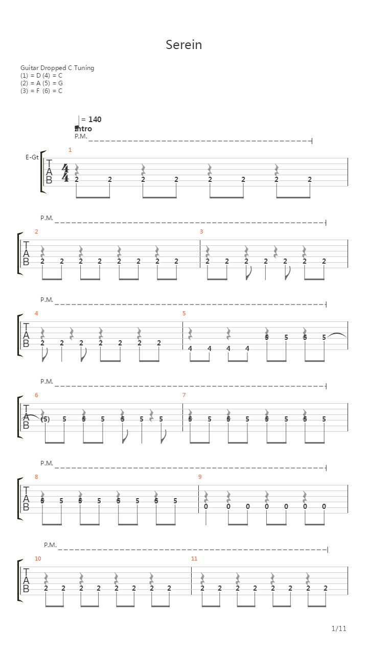 Serein吉他谱