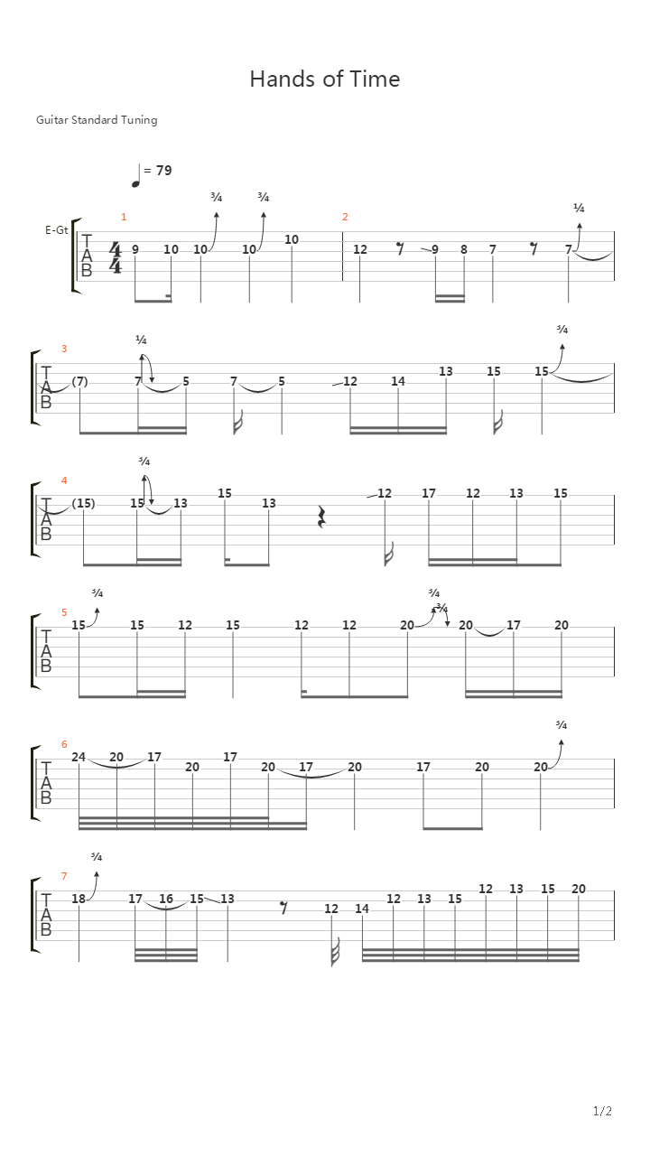 Hands Of Time吉他谱