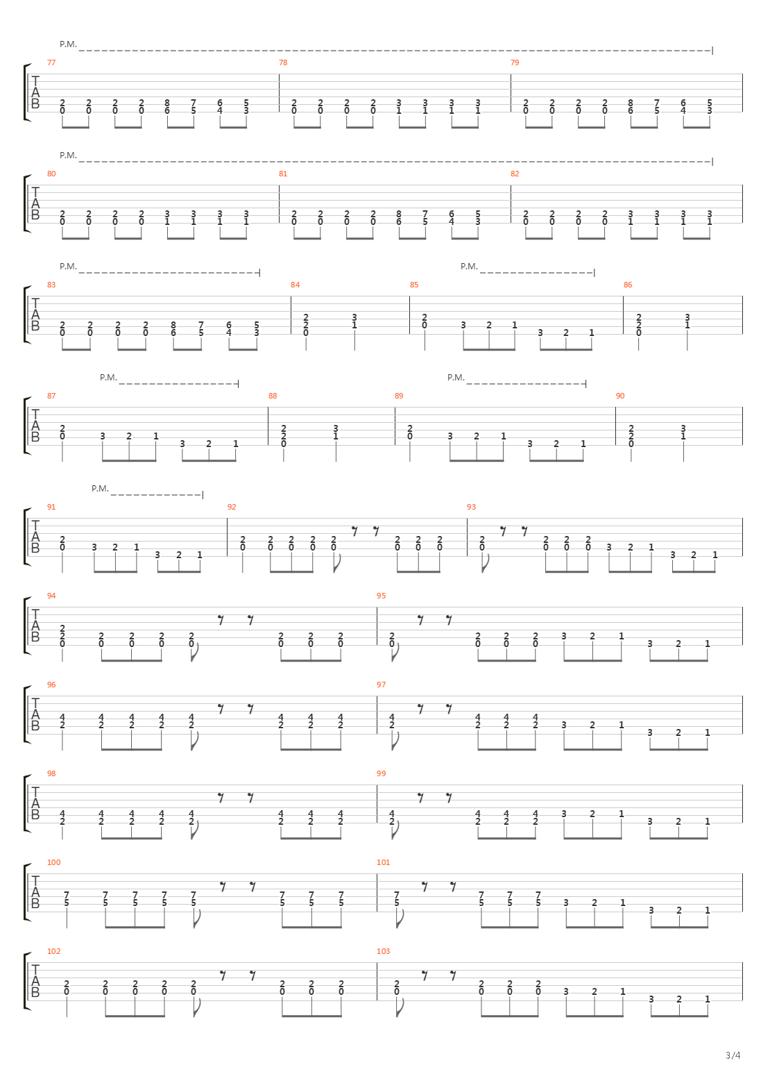 Millenium Of The Blind吉他谱