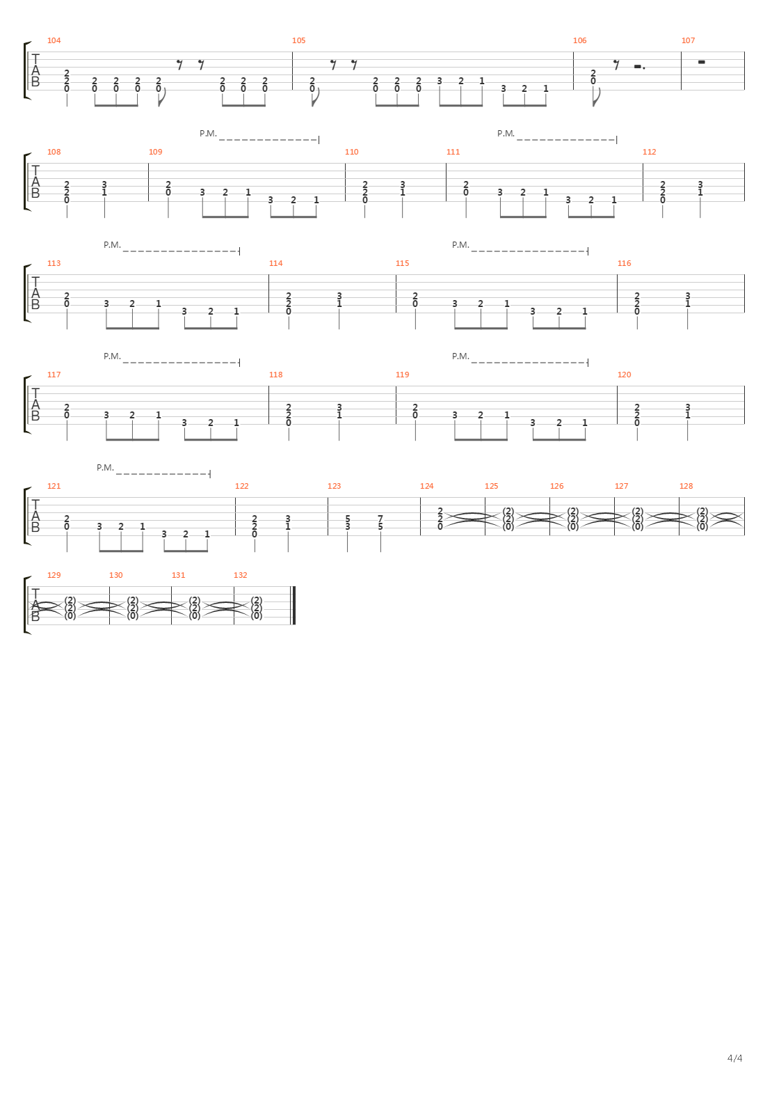 Millenium Of The Blind吉他谱