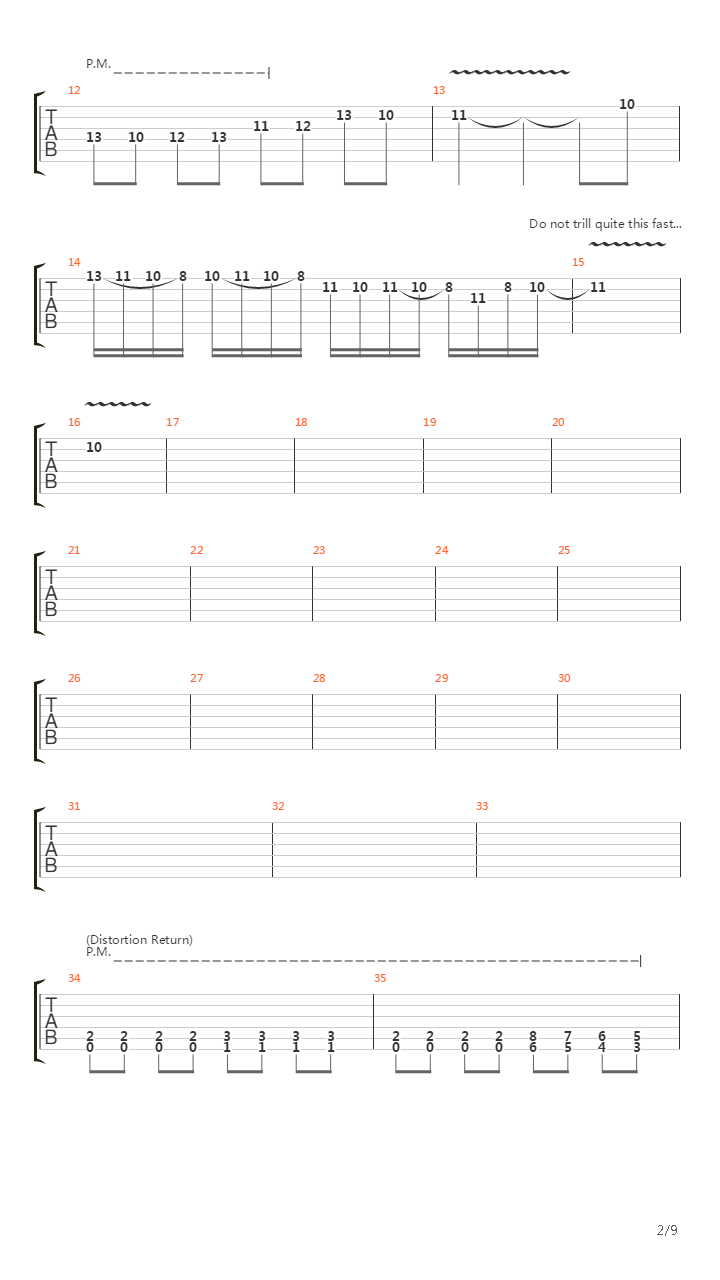 Millenium Of The Blind吉他谱