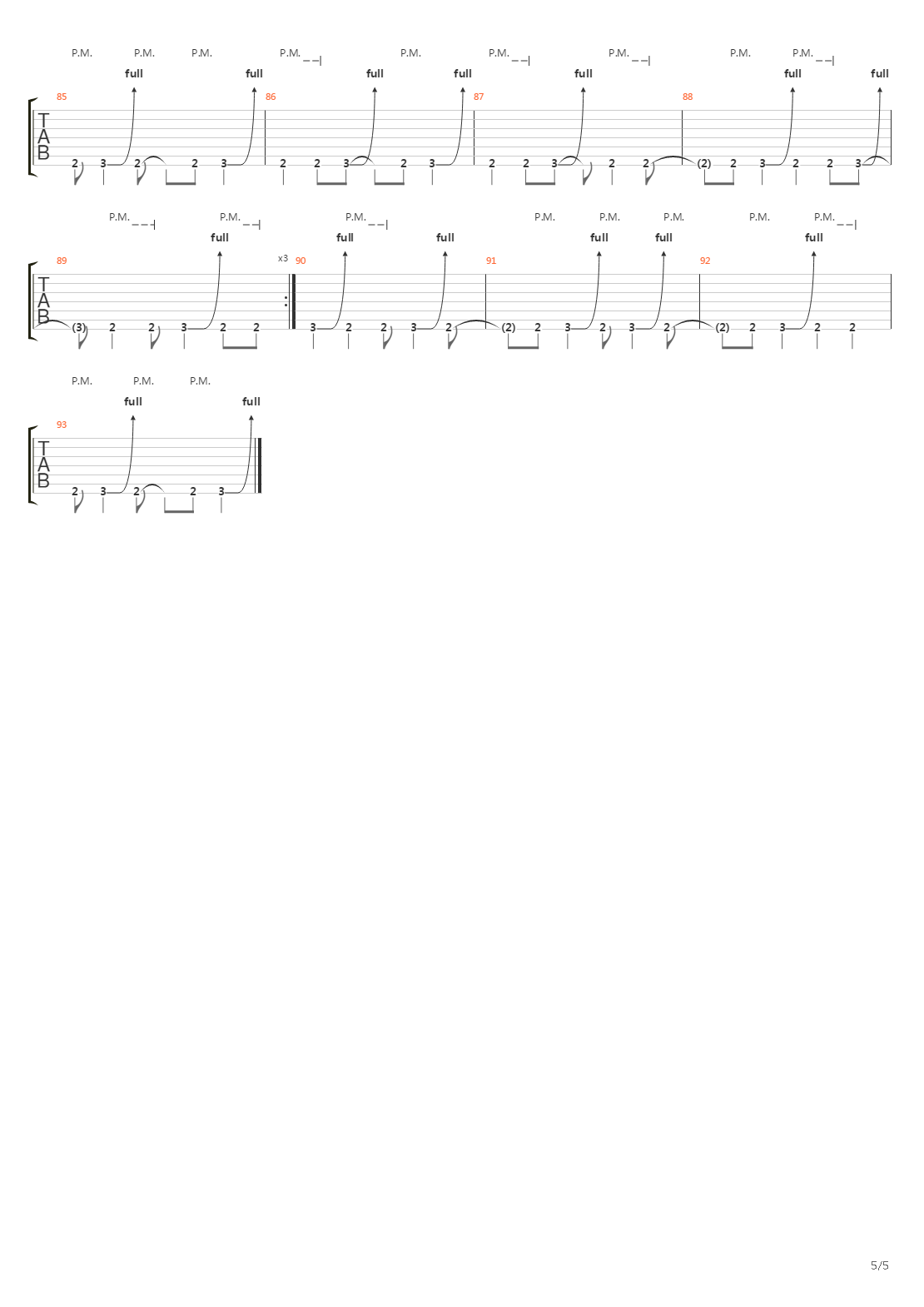 Corridor Of Chameleons吉他谱