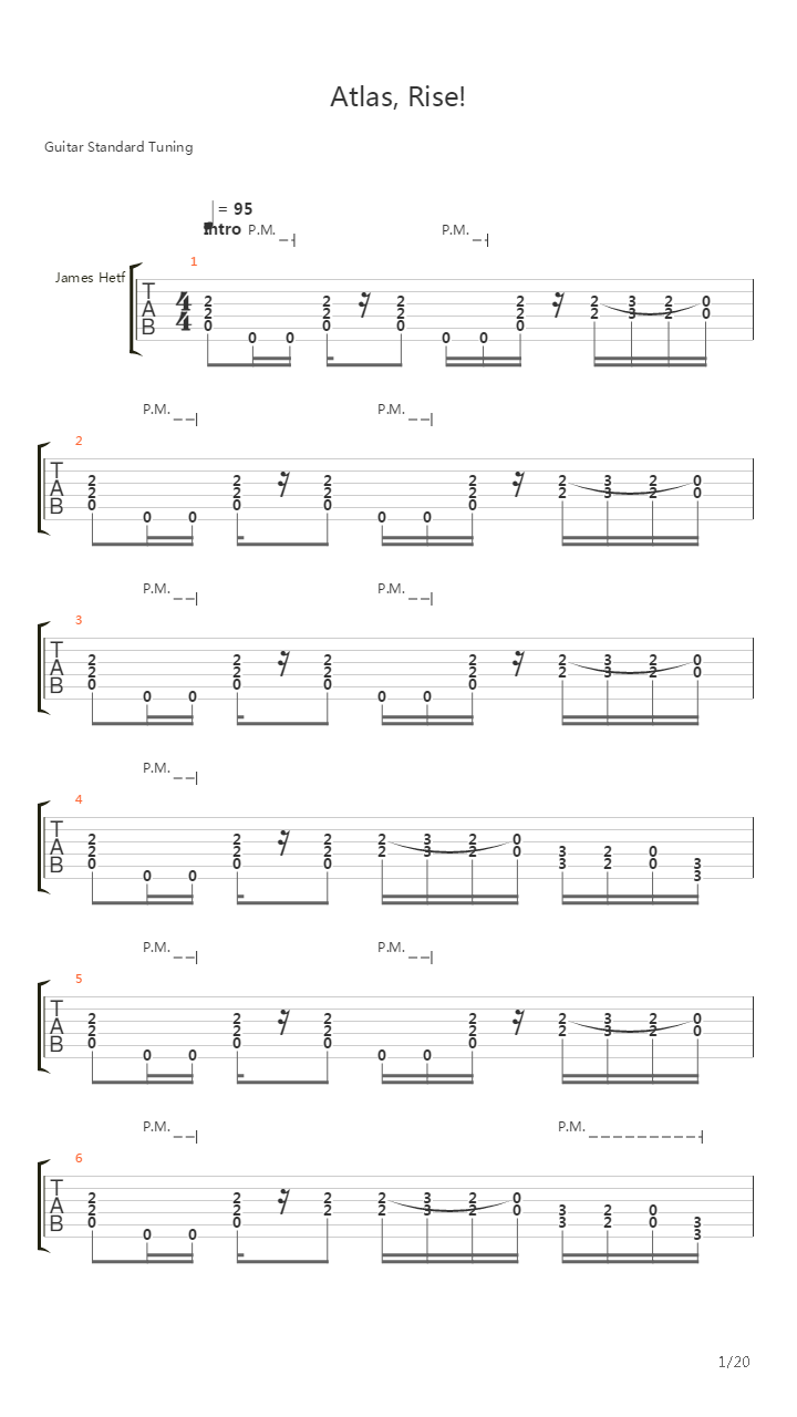 Atlas Rise吉他谱