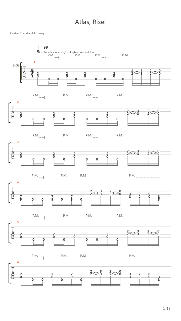 Atlas Rise吉他谱