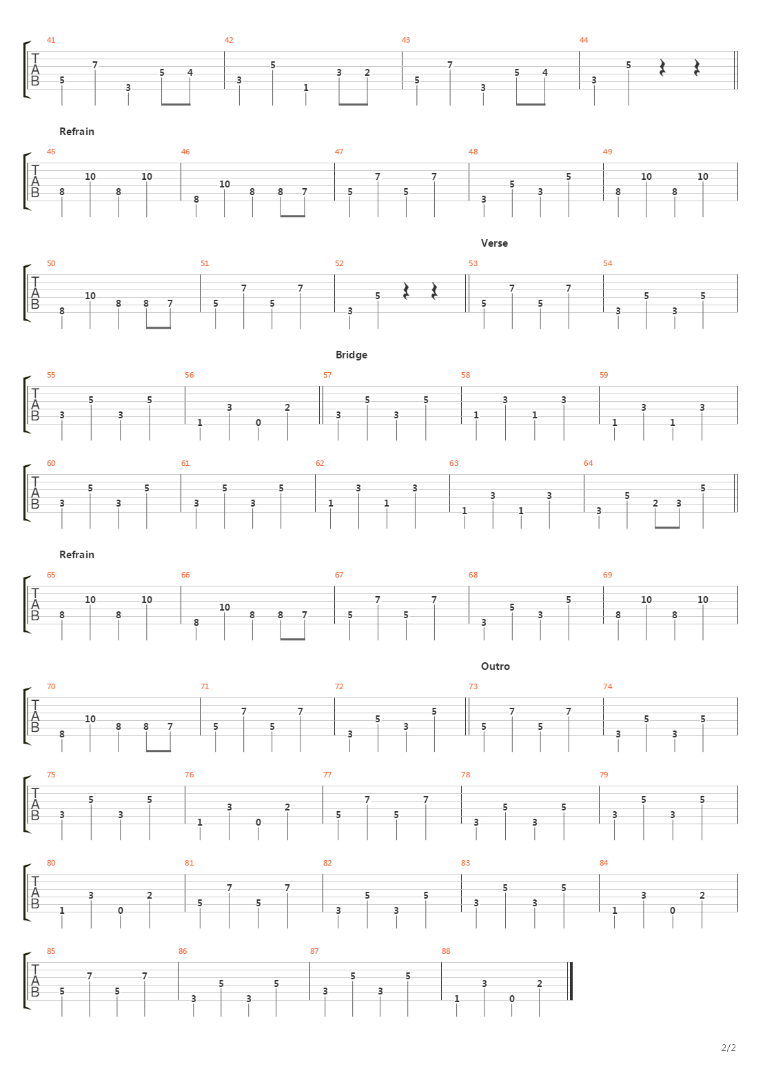 Stuck In The Middle吉他谱