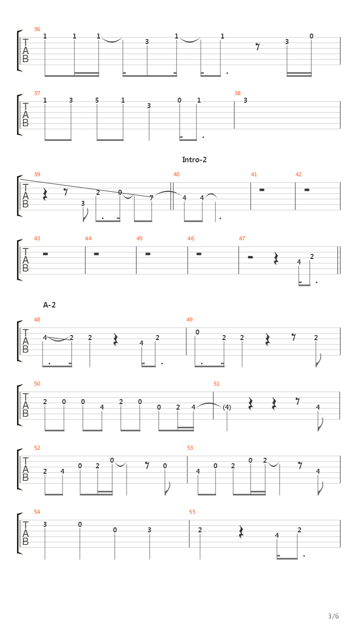 Tameiki No Nichiyoubi吉他谱