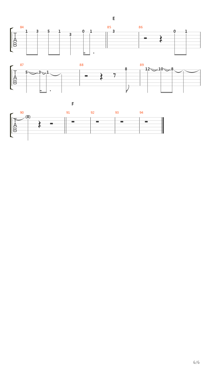 Tameiki No Nichiyoubi吉他谱